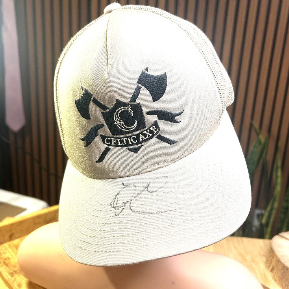 Celtic Axe Throwing Cap Hat Adult Unisex Adjustable Trucker Official Signed